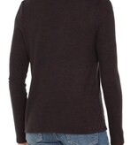 Liverpool Los Angeles long sleeve v-neck knit top w. shirring