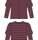 Liverpool Los Angeles 3/4 juliette sleeve crew neck knit top w/ miter