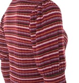 Liverpool Los Angeles 3/4 juliette sleeve crew neck knit top w/ miter