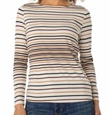Liverpool Los Angeles long sleeve boat neck knit top