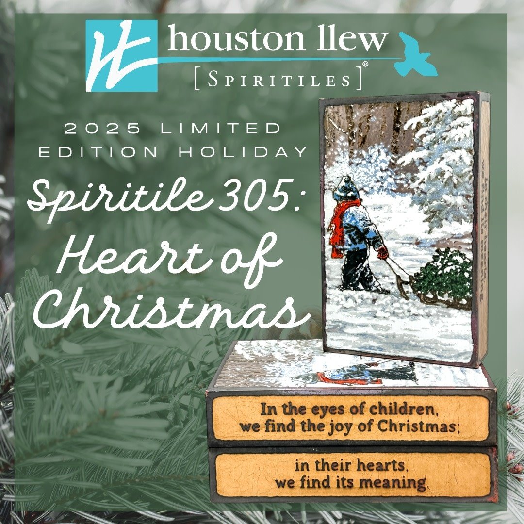 Houston Llew Houston Llew Spiritile: 305 Heart of Christmas *Limited Edition Holiday Spiritile