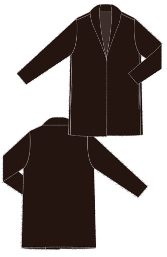 Liverpool Los Angeles long sleeve open front shawl coatigan sweater coat