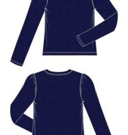 Liverpool Los Angeles long sleeve crew neck knit top