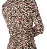 Liverpool Los Angeles longsleeve pleated mock neck knit top w shirring