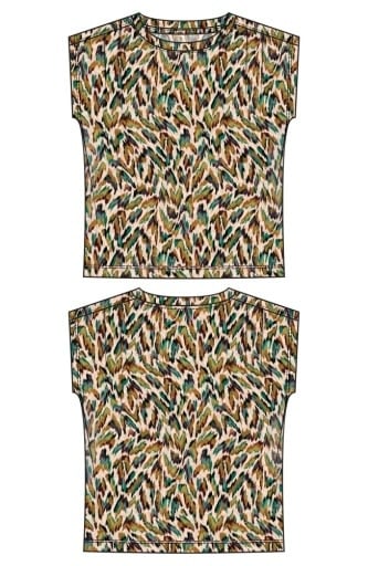 Liverpool Los Angeles sleeveless shoulder pleat boat neck knit top