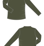 Liverpool Los Angeles long sleeve mock neck knit top w shirring