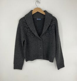 Democracy Charcoal Long Sleeve Shawl Collar Button Down Cardigan