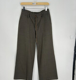 Democracy Olive Espresso 30/25” “AB” Leisure High Rise Patch Pocket Paneled Wide Leg