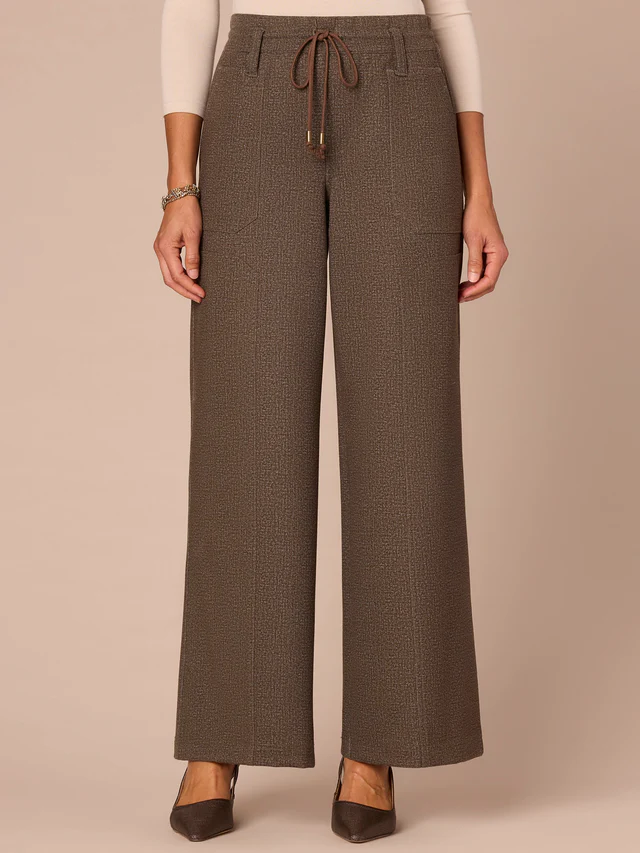 Democracy Olive Espresso 30/25” “AB” Leisure High Rise Patch Pocket Paneled Wide Leg