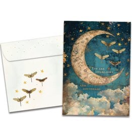 Starlight Moonbeams Just Because Greeting Card