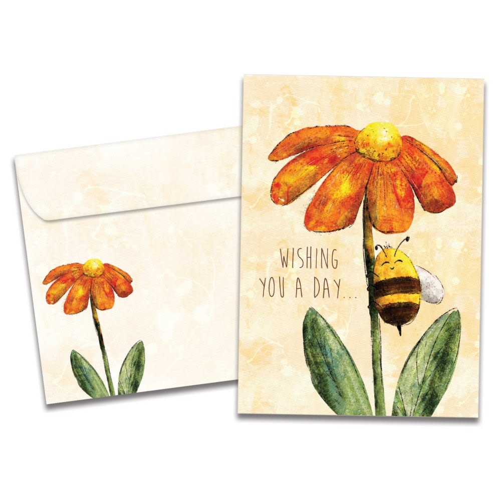 Bee Wishes Birthday Greeting Card