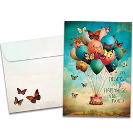 Happiness Balloons Birthday Greeting Card