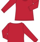 Liverpool Los Angeles 3/4 sleeve draped neck knit top