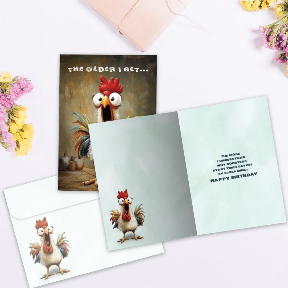 Wake up and Scream Birthday Greeting Card