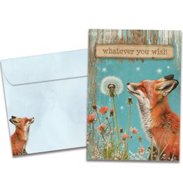 Fox Wishes Birthday Greeting Card