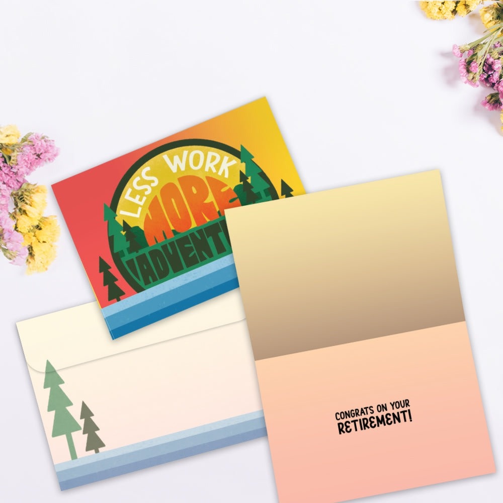 More Adventure Retirement Greeting Card