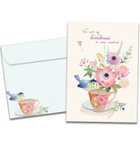 Teacup Kindness Thank You Greeting Card