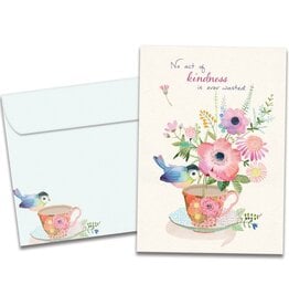 Teacup Kindness Thank You Greeting Card