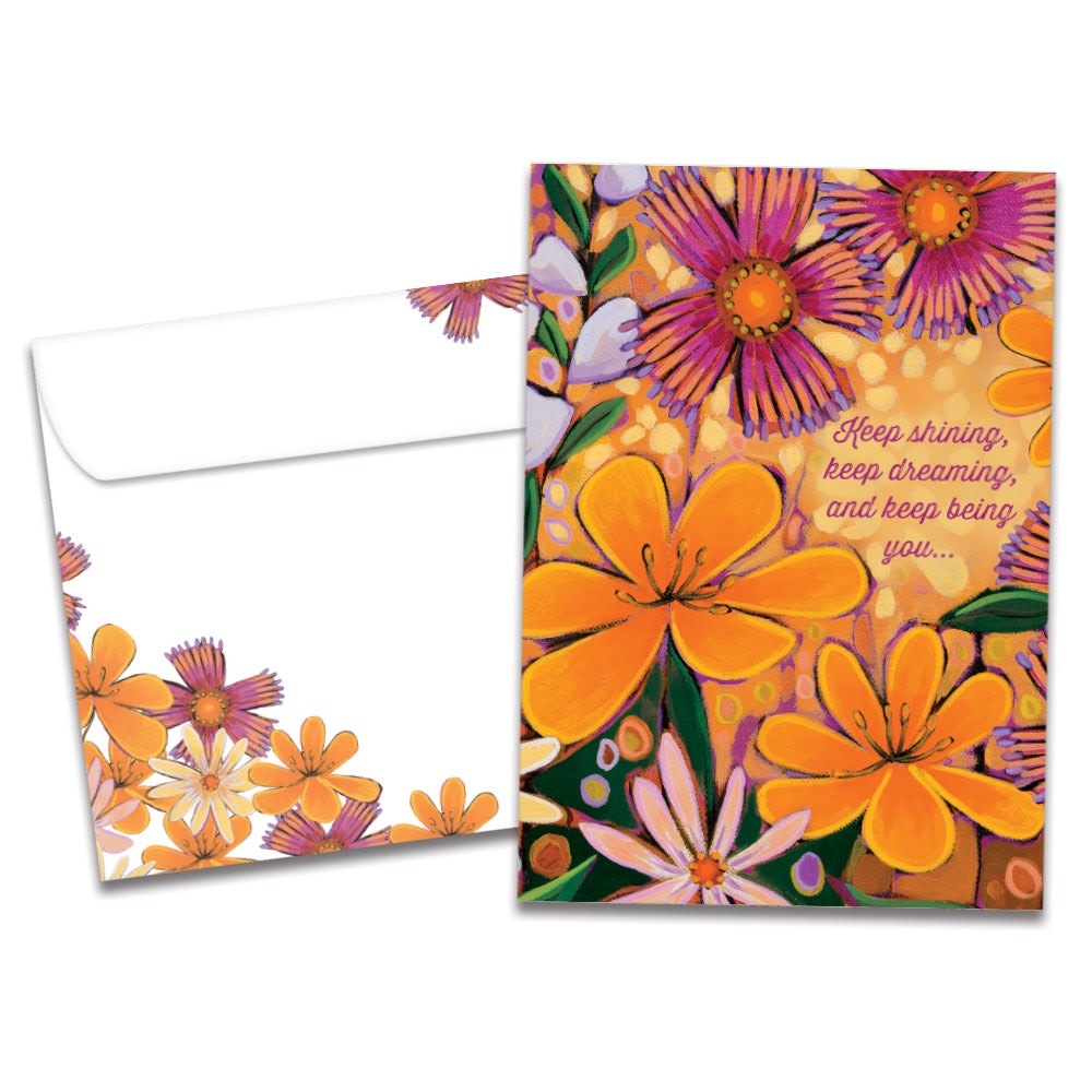 Brighter Florals Birthday Greeting Card