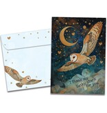 Lucky Owl Birthday Greeting Card