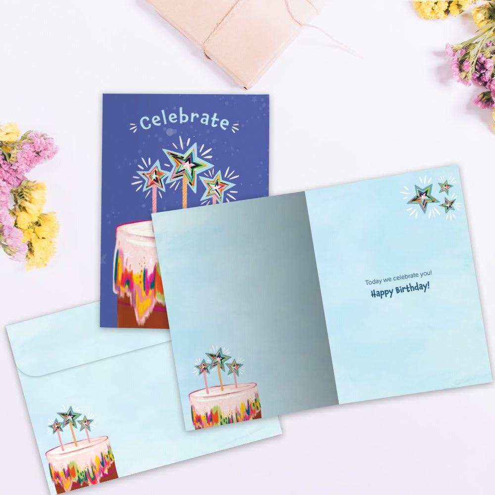 Celebrate Sparkle Birthday Greeting Card