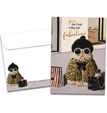 A Day Over Fabulous Birthday Greeting Card