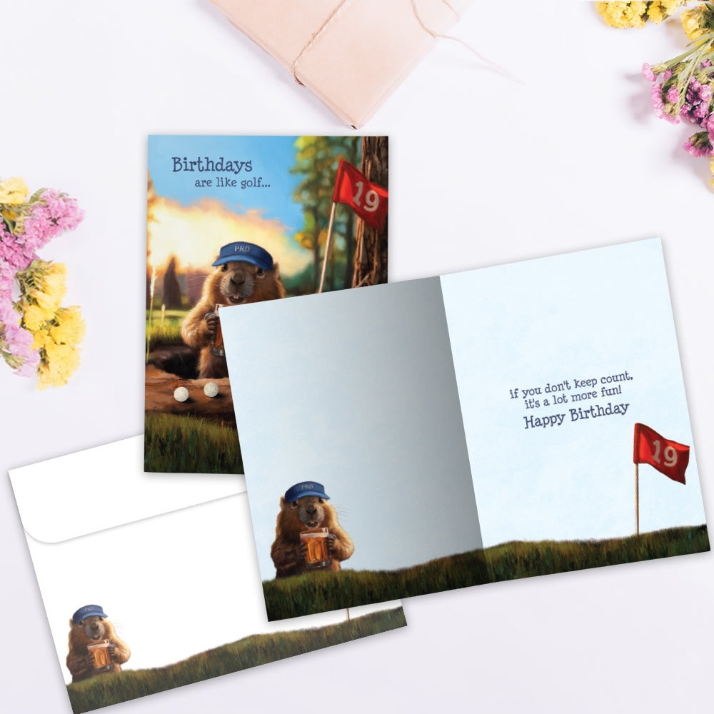 Like Golf Birthday Greeting Card