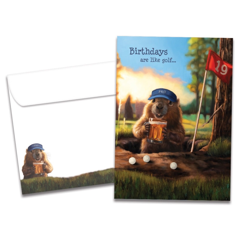 Like Golf Birthday Greeting Card