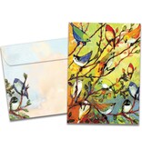16 Birds All Occasions Greeting Card (blank inside)
