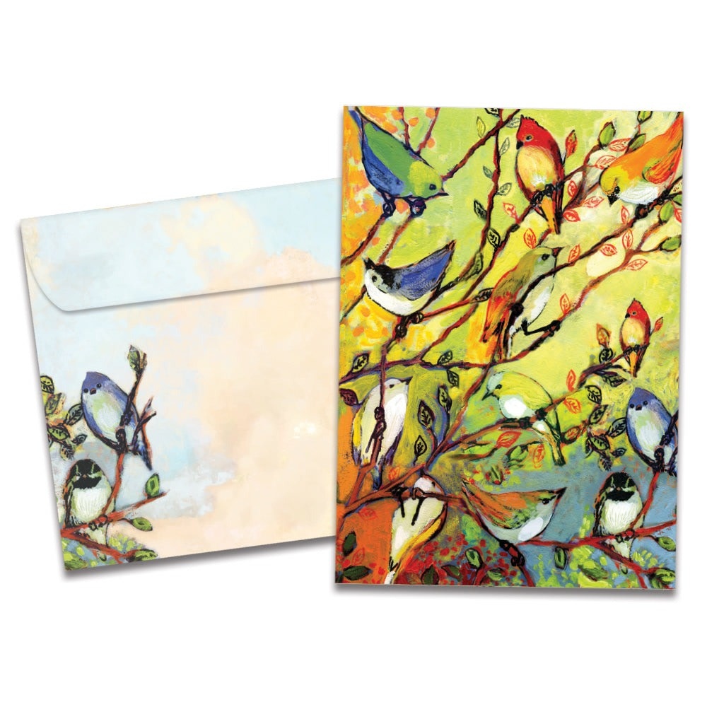 16 Birds All Occasions Greeting Card (blank inside)