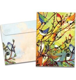 16 Birds All Occasions Greeting Card (blank inside)