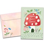 Mushroom House New Home Greeting Card