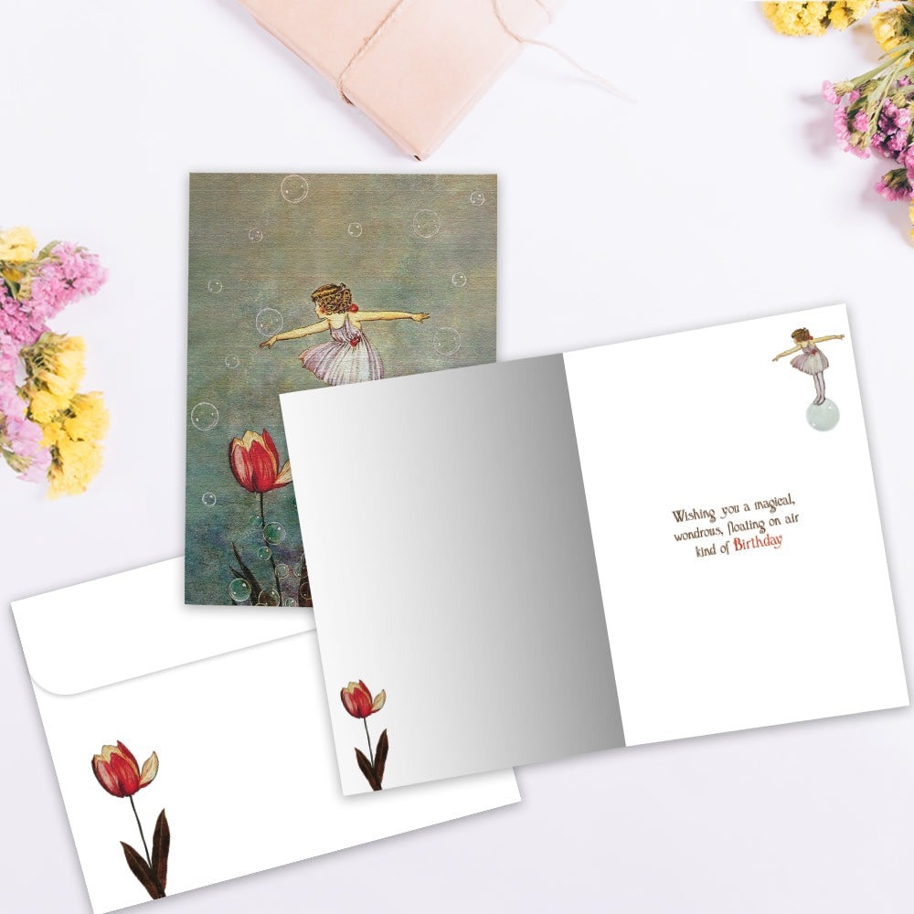 Floating on a Bubble Birthday Greeting Card