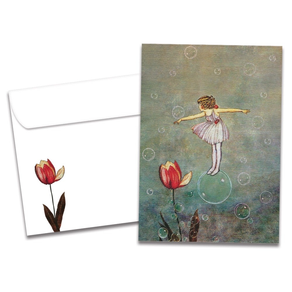 Floating on a Bubble Birthday Greeting Card