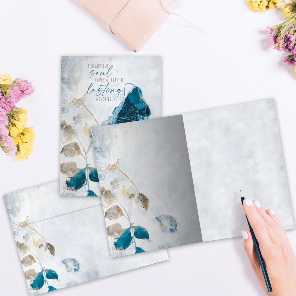 Lasting Memories Sympathy Greeting Card (blank inside)