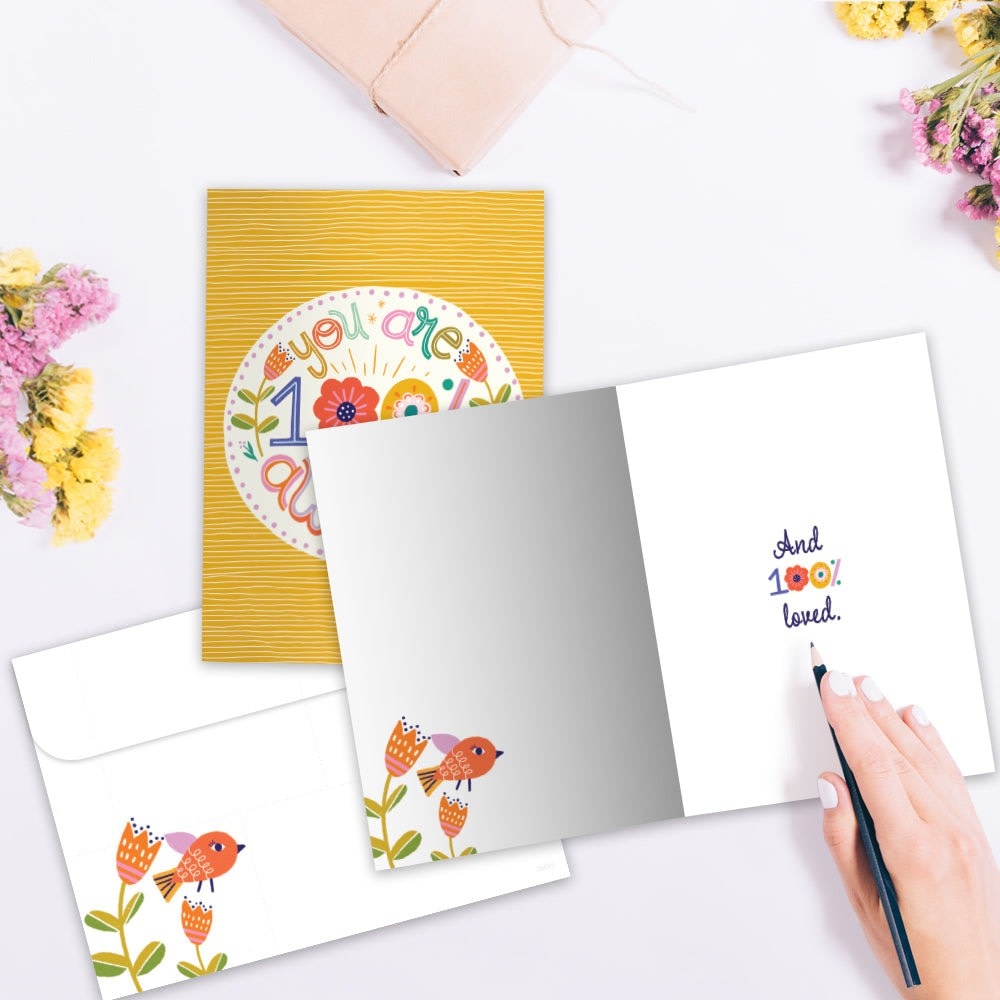 100 Percent Awesome Friendship Greeting Card