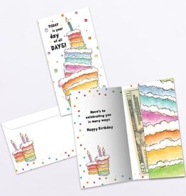 Cake Today Money Holder Birthday Greeting Card