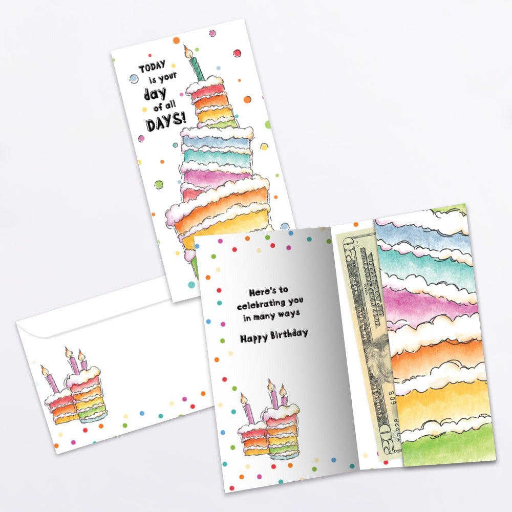 Cake Today Money Holder Birthday Greeting Card