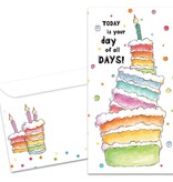 Cake Today Money Holder Birthday Greeting Card