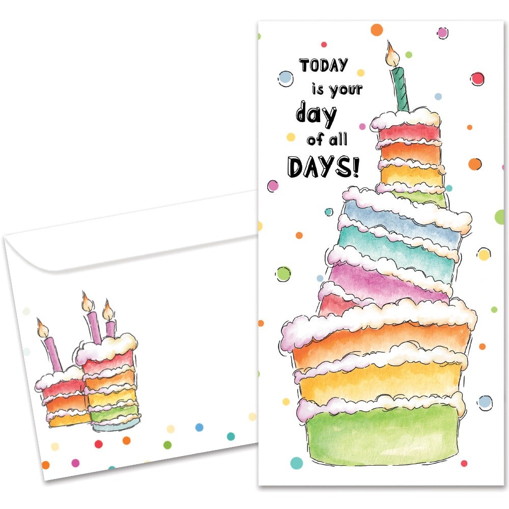 Cake Today Money Holder Birthday Greeting Card