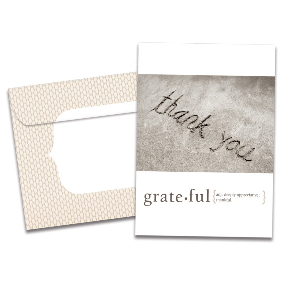 Grateful Thank You Greeting Card