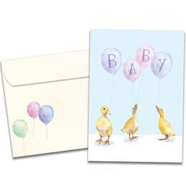 Baby Ducklings New Baby Greeting Card