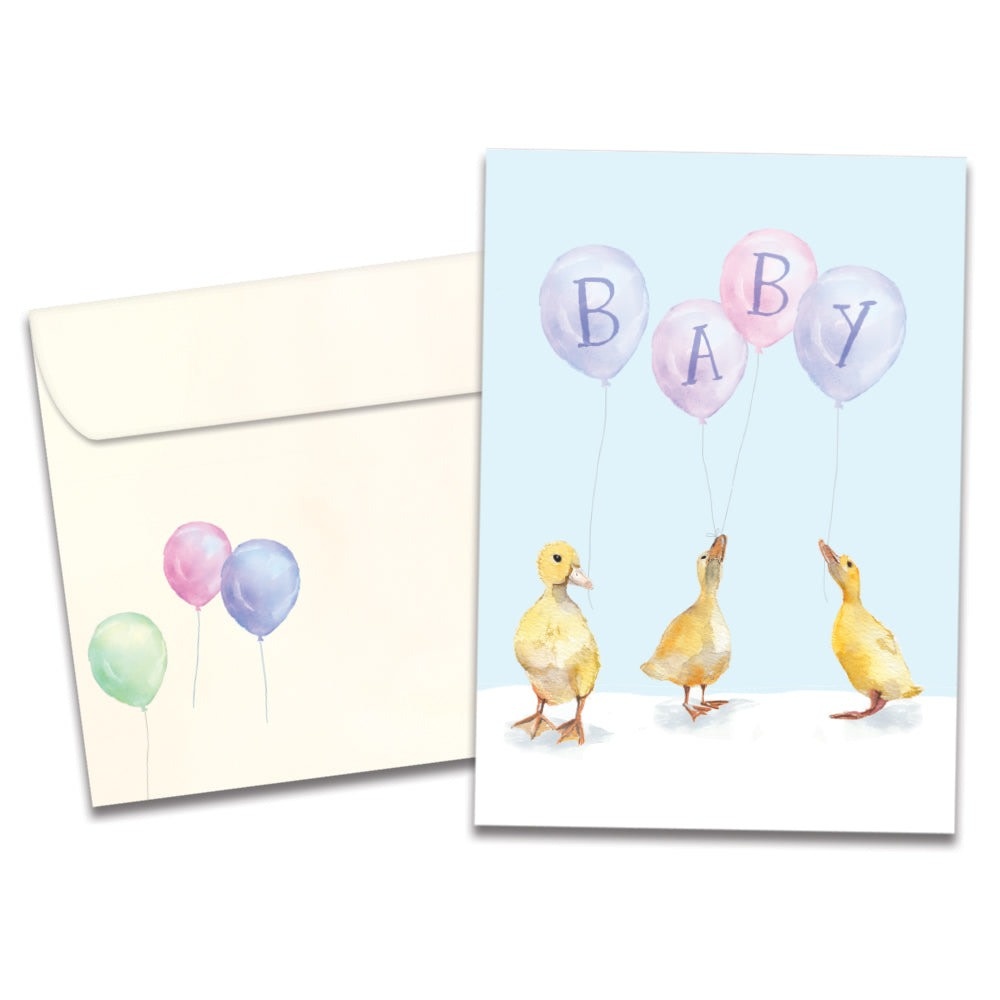 Baby Ducklings New Baby Greeting Card