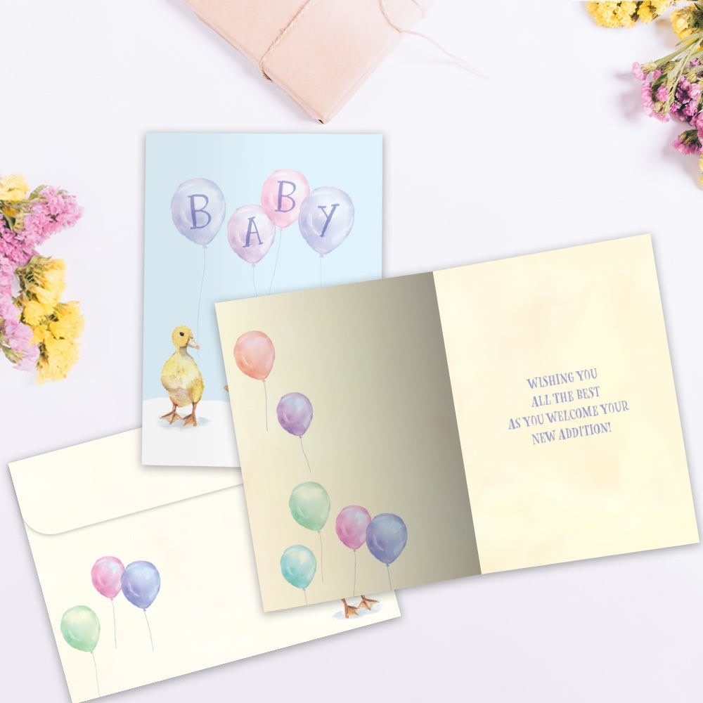 Baby Ducklings New Baby Greeting Card
