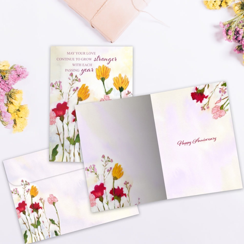 Stronger Love Anniversary Greeting Card