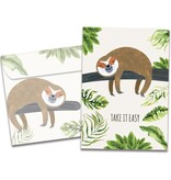 Sloth Slow Lane Get Well Greeting Card