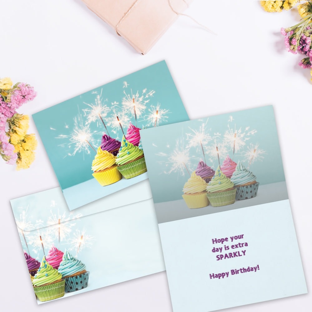 Extra Sparkly Birthday Greeting Card