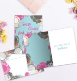 Sassy Classy Birthday Greeting Card