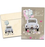 Just Married Wedding Greeting Card
