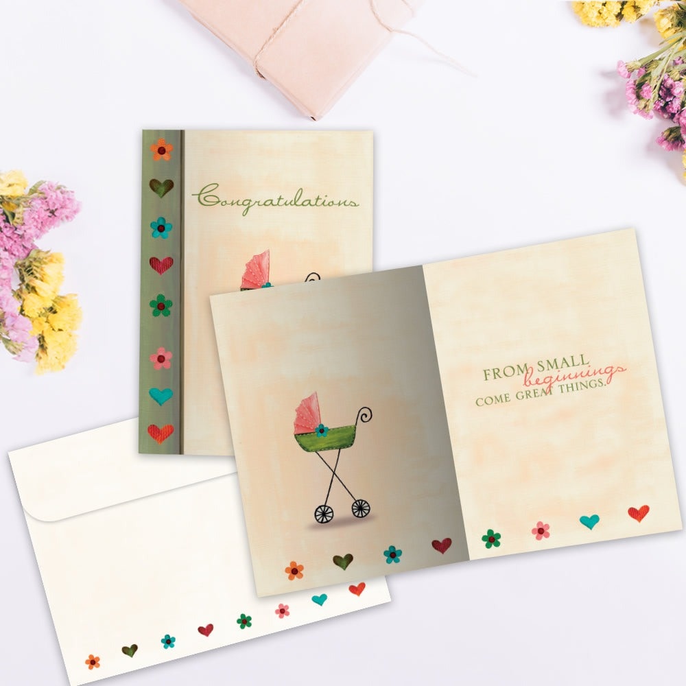 Small Beginnings New Baby Greeting Card